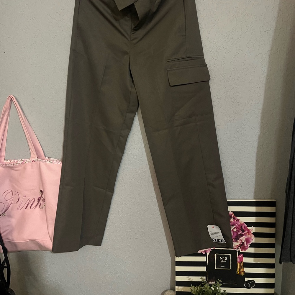 Olive Cargo Crop Pants - Men’s size XS - ASOS